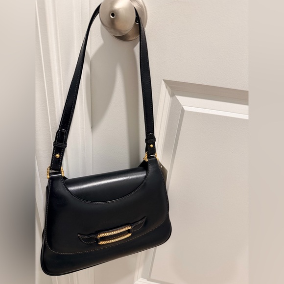 Gucci Black Leather Shoulder Bag